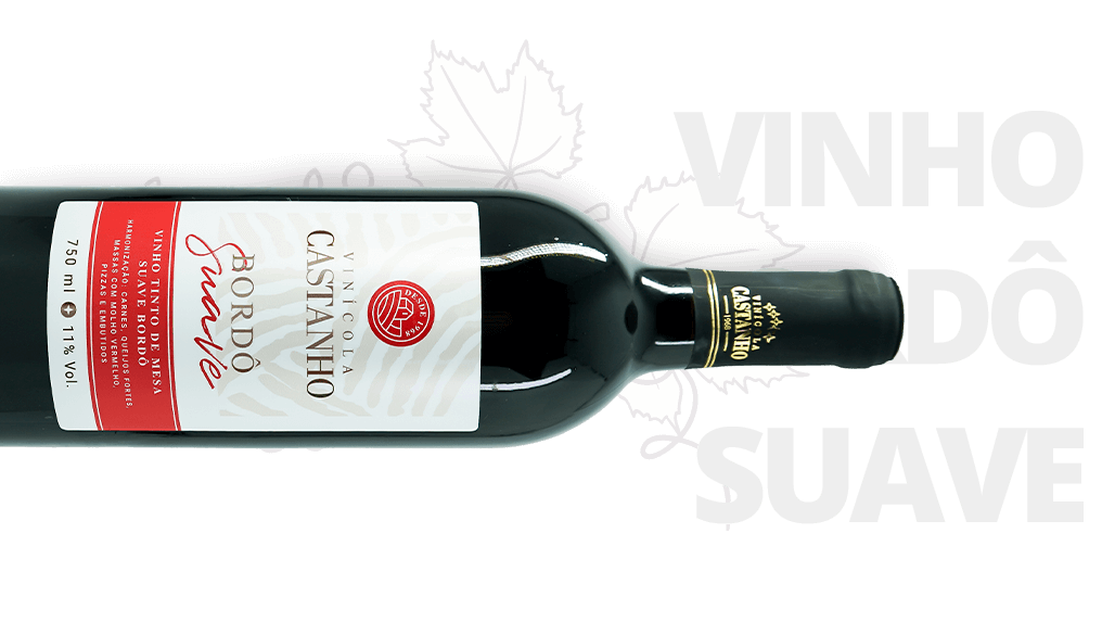 Vinho Bordô Suave - Vinícola Castanho Vinho Bordô Suave - Vinícola Castanho
