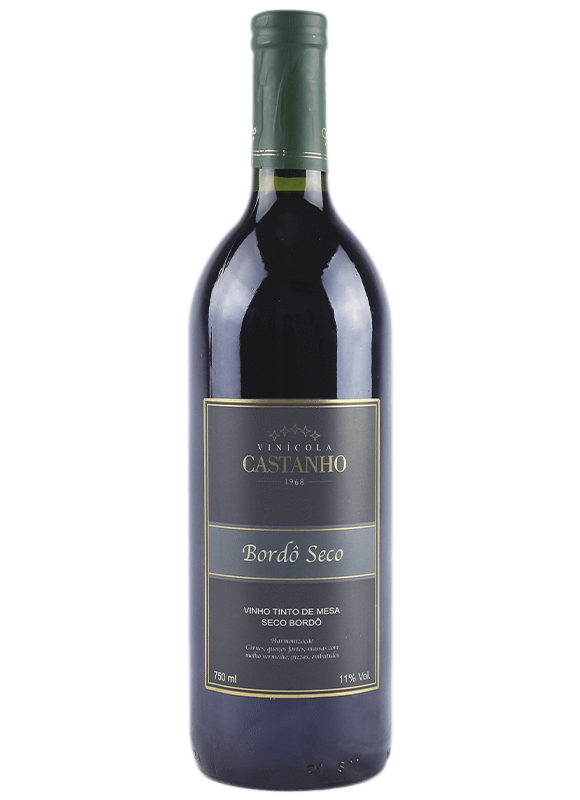 Vinho de mesa bordô seco - Vinícola Castanho