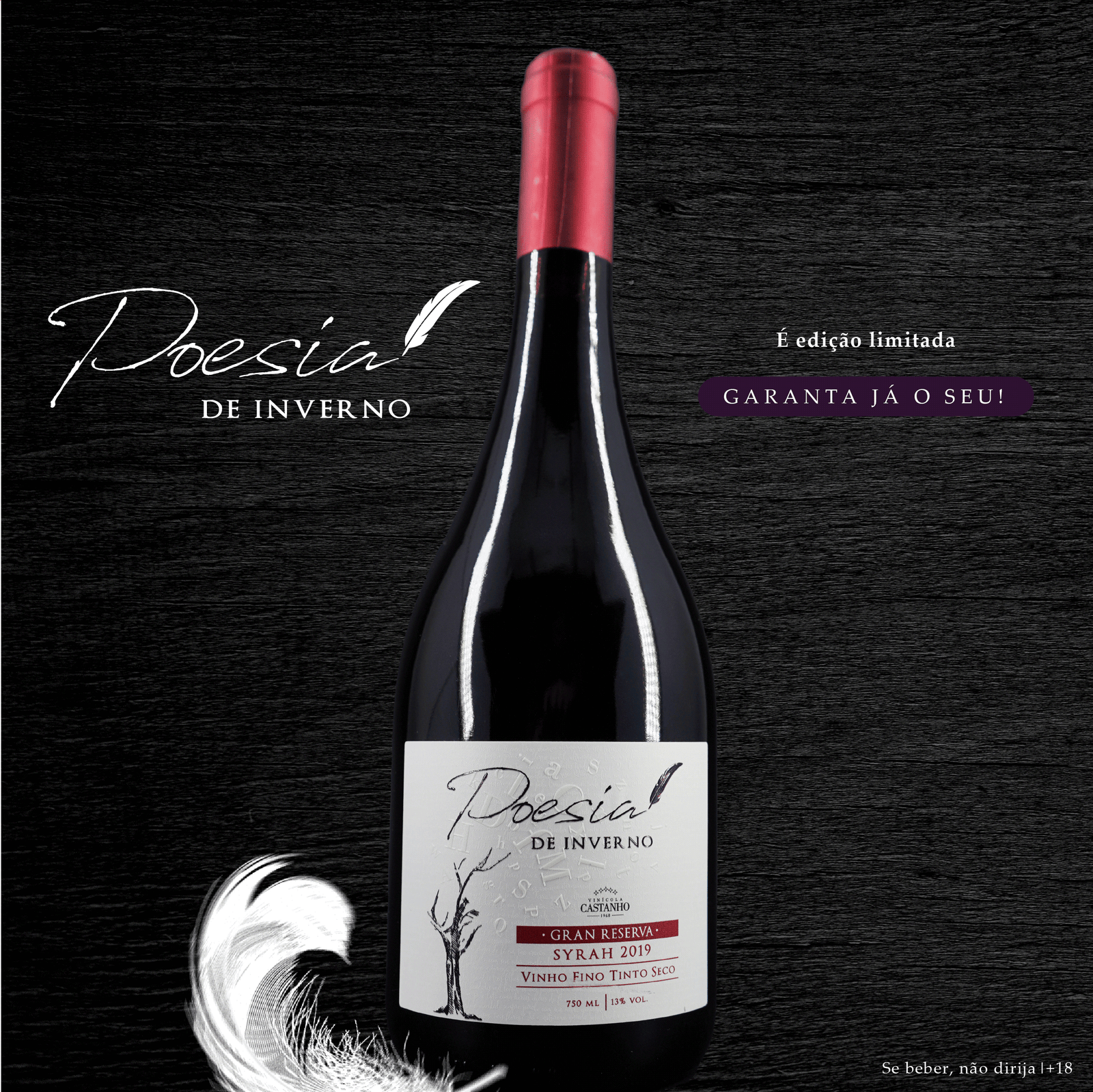 Vinícola Castanho - Poesia - 2022 - Poesia de Inverno - Divulgação vencedor - Banner Site