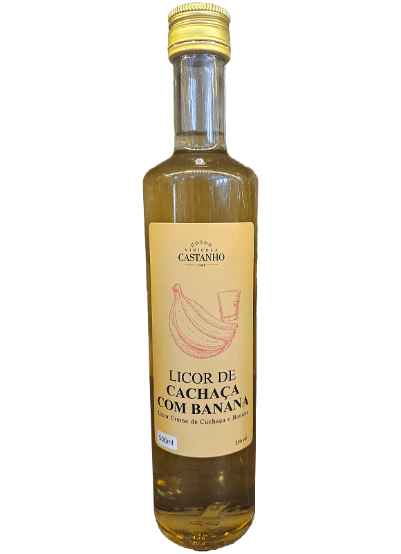 Licor de cachaça com banana - Vinícola Castanho
