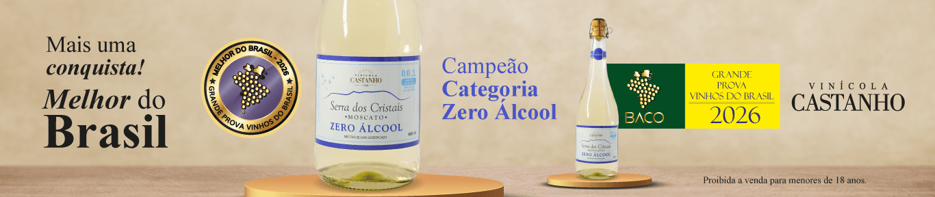 Vinícola Castanho - Premiados - 2026 - Banner Home