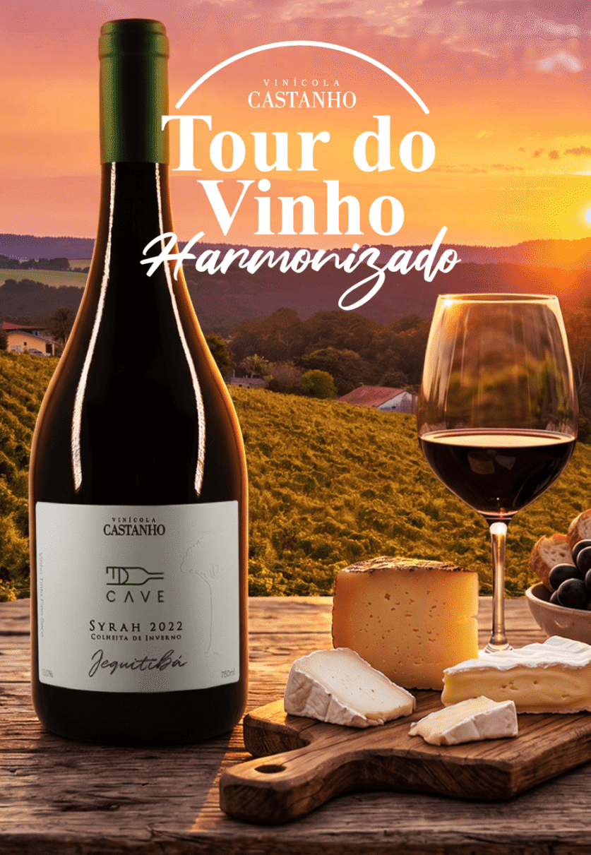 Vinícola Castanho - Tour do vinho - 2026 - Harmonizado - Logo - Banner